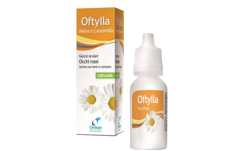 Овлажняващи капки за очи Oftyll Camomilla 15 ml