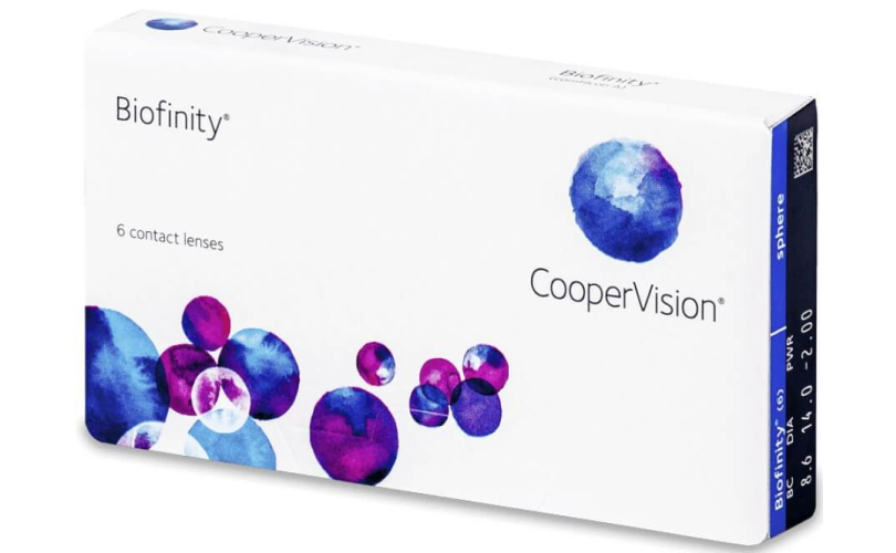 Едномесечни контактни лещи Biofinity (6 лещи) - 1