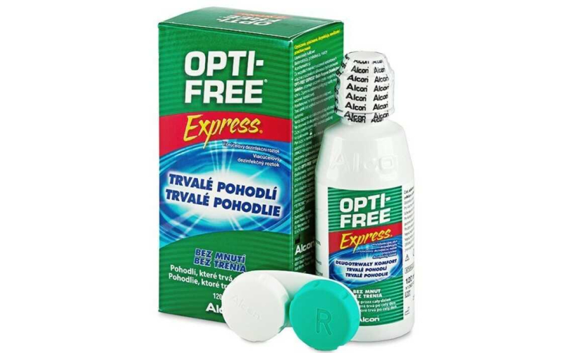 Разтвор за лещи Opti-Free Expres 120 ML - 1 - Skyoptic.ro Разтвор за лещи Opti-Free Expres 120 ML - 1